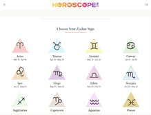 Tablet Screenshot of horoscope.com